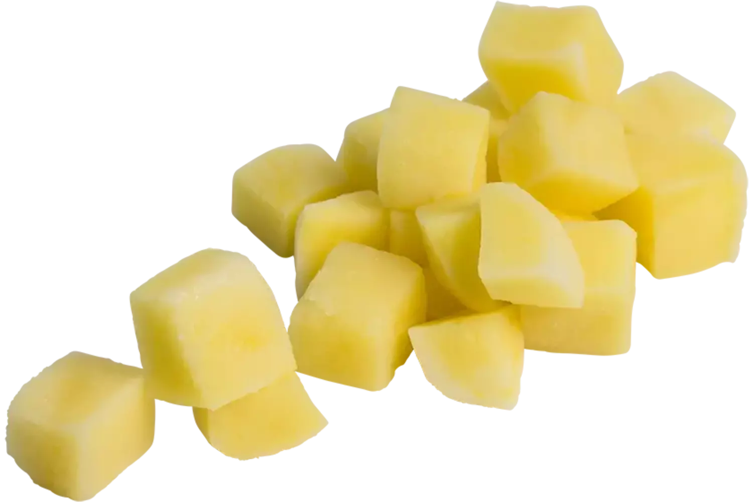 Aardappel brunoise 20mm zak 1kg kist 8 stuks